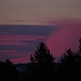 Rosa Wolken bei Sonnenuntergang im Alpenvorland<br /><br />Nuvole rose al tramonto nella pianura prealpina