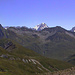Panorama auf dem Grand Col Ferret - im Bild links der langgezogene Aufstieg