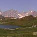 Lacs de Fenêtre mit Mont Blanc, Grandes Jorasses u. Mont Dolent v.l.n.r.