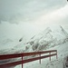 Rif. 3 A im Neuschnee am Nachmittag des 3. Tages, Blick aufs Hohsandhorn