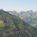 Üntschenspitze mit Lechquellengebirge