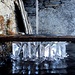 Giochi di ghiaccio di ghiaccio nella fontana di Cala