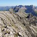 Ausblick vom Gipfel auf Trettach, Mädelegabel, Hohes Licht & Co.