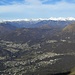 Panorama dalla vetta verso nord-ovest, spicca il Pizzo di Vogorno