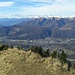 Panorama verso il Monte Lema, il Verbano e i soliti giganti vallesani
